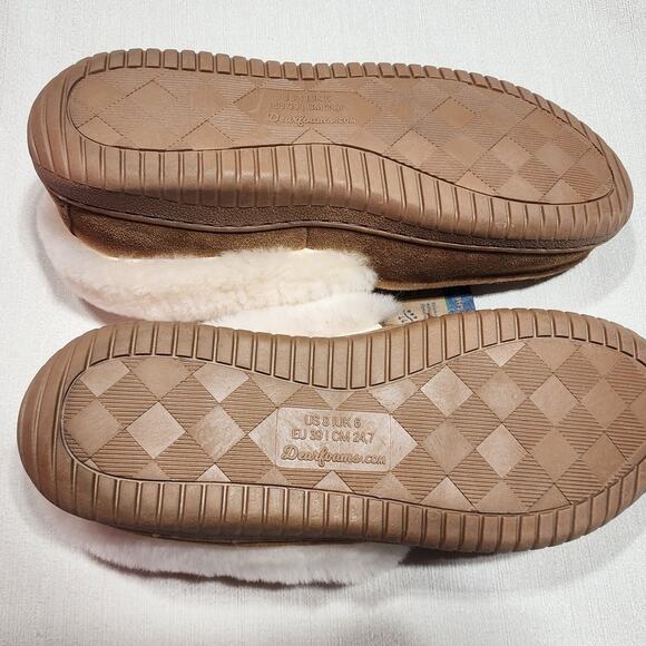 Dluxe by Dearfoams Women's Shearling with Fur Slippers size 8 - Picture 5 of 7